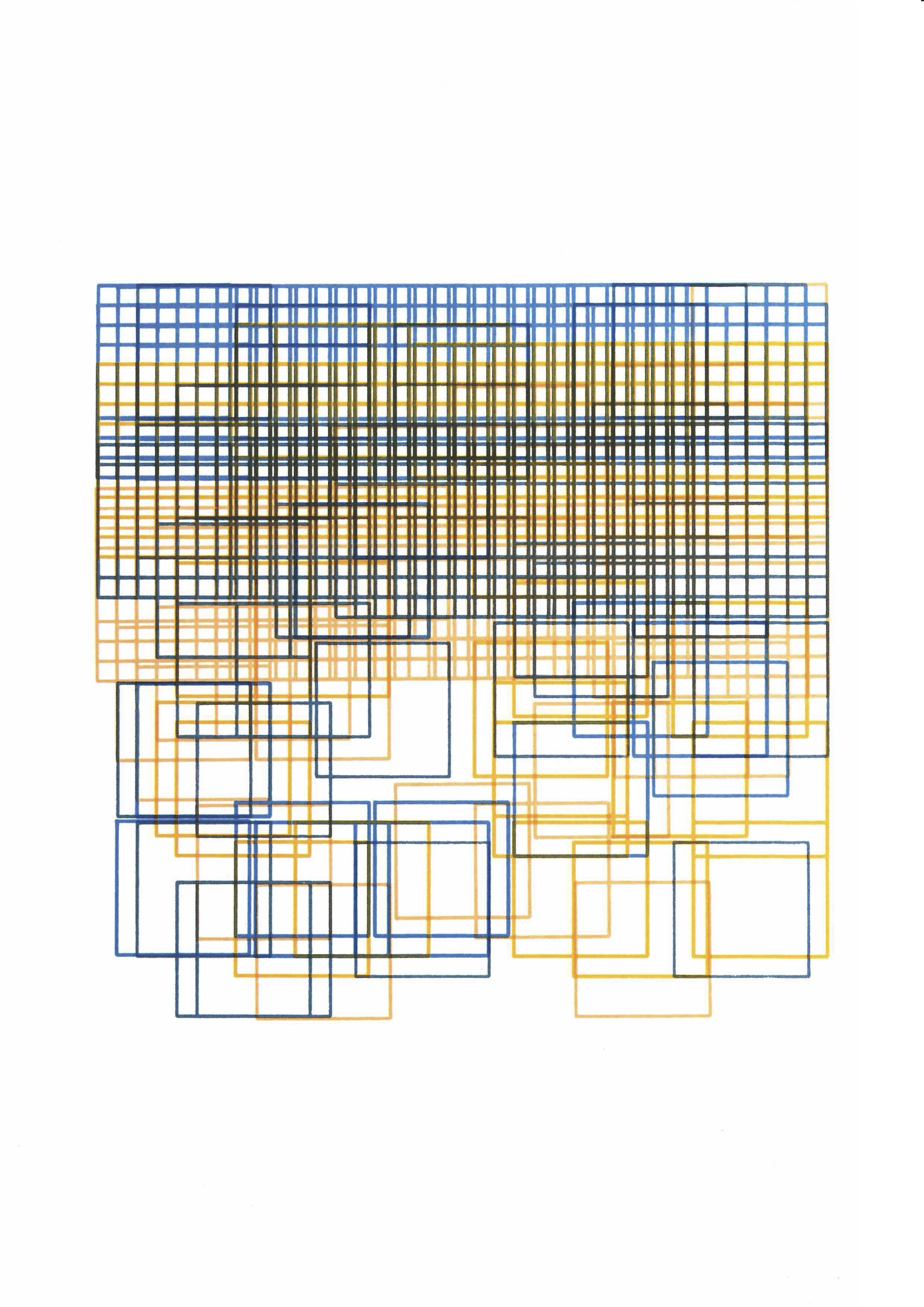 A4 Print: Frieder Nake / Walk-Through-Raster A4 Print: Frieder Nake / Walk-Through-Raster