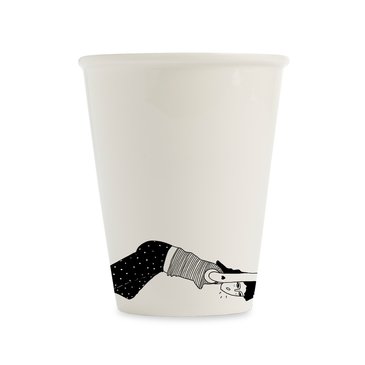 Becher pushing shit away